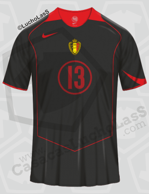 camiseta Bélgica 2004