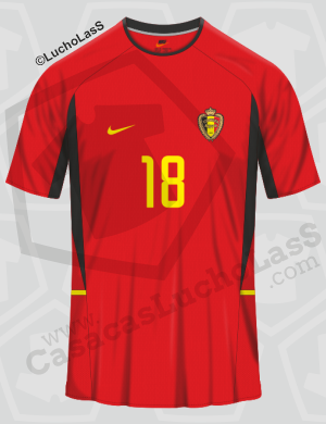 camiseta Bélgica 2002