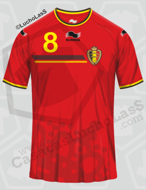 camiseta Bélgica 2004