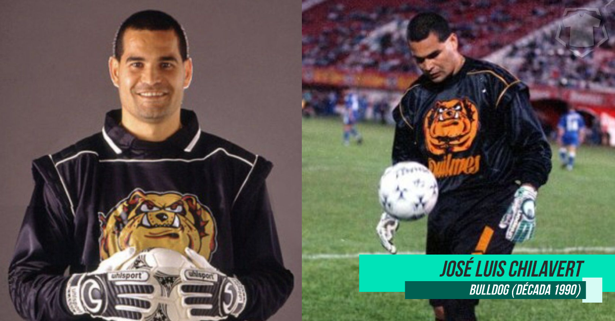 el Pitbull en las camisetas de José Luis Chilavert