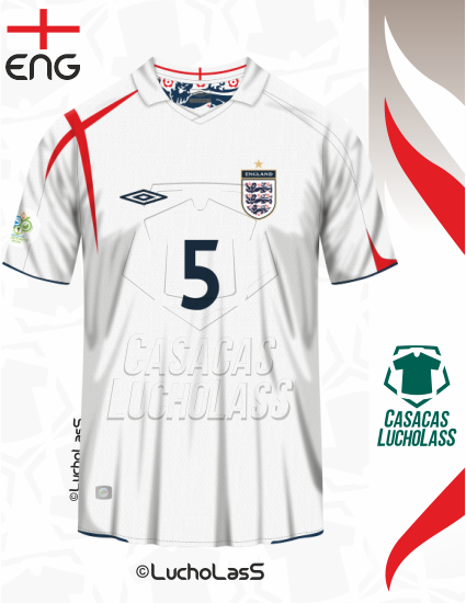camiseta Inglaterra 2006