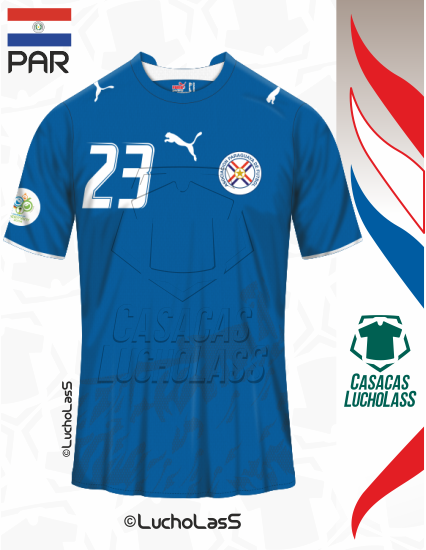 camiseta Paraguay 2006