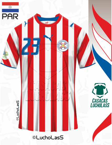 camiseta Paraguay 2006