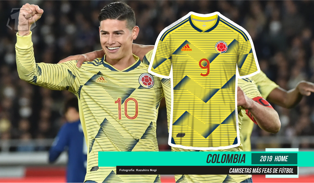 Peores camisetas de fútbol: Colombia 2019
