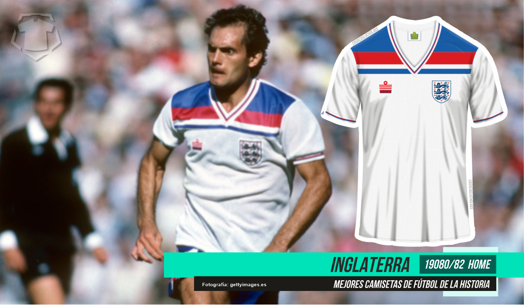 Mejores camisetas de fútbol de la historia: Inglaterra 1980